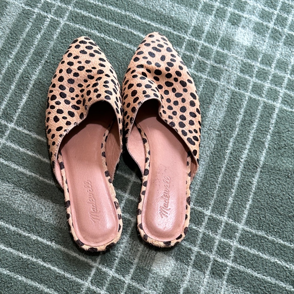 Madewell Leopard Print Women's Mules 8.5 - Picture 4 of 8